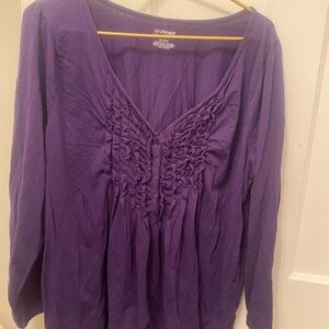 Lane Bryant Women's Purple Blouse